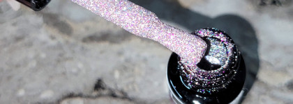 Светоотражающий гель-лак Disco Yuki с хлопьями юки от Xnail Professional #6