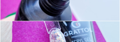 Акригели с голографическими блестками. Grattol Acryl Gel Diamond