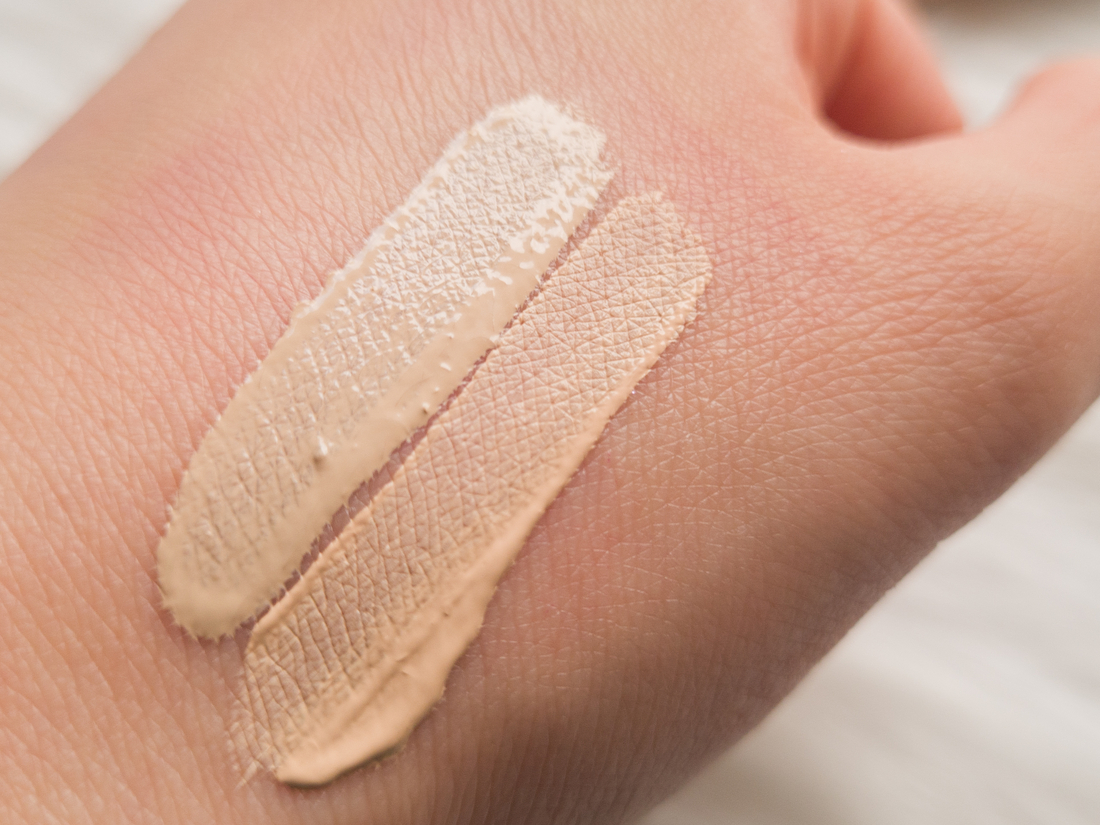 Свотч выше - это Loreal, нижний - influence.