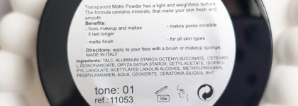 Прозрачная пудра с эффектом фантастичного блюра Limoni Transparent Matte Powder