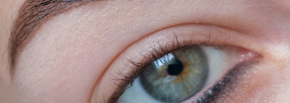 МК Классический черный смоки с металлическим акцентом на подвижном веке