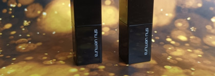 Мои идеальные и любимые люксовые помады Shu Uemura Rouge unlimited amplified matte в оттенках RD163 и BG954