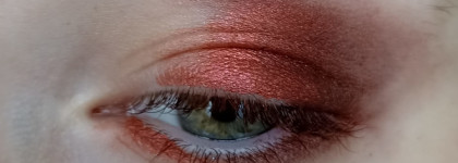 Очень лёгкий макияж глаз в оттенках палитры фильма "Отель Гранд Будапешт". Фото в полном образе