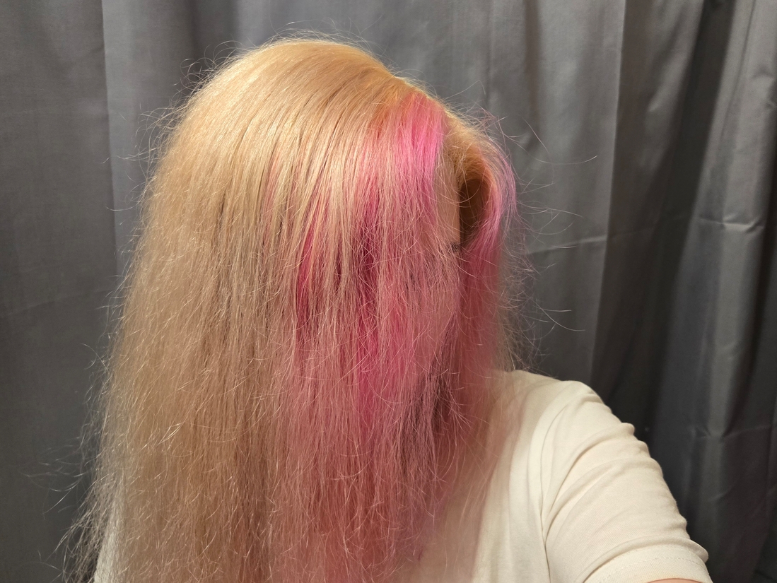 числые волосы после обесцвечивания блондором