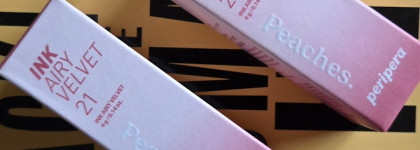 Стойкий макияж губ от Peripera Ink Airy velvet в оттенке 21 Fluffy peaches