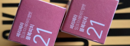 Стойкий макияж губ от Peripera Ink Airy velvet в оттенке 21 Fluffy peaches