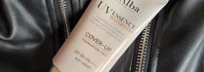 Своя кожа, только лучше: D'Alba UV Essence Waterfull+ Cover-Up foundation free Sun Cream SPF 50+PA++++