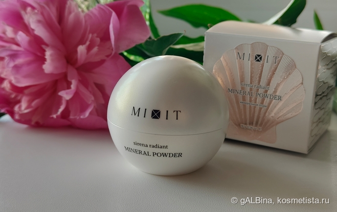 Невесомая сияющая минеральная пудра Mixit Sirena Radiant Mineral Powder