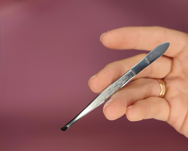 Пинцет для бровей скошенный полированный Mertz manicure | Отзывы ...
