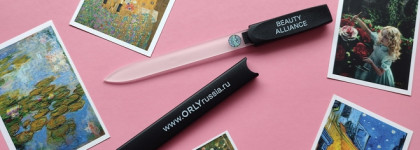 Стеклянная двусторонняя пилка ORLY Crystal Line Black
