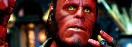 Макияж в стиле фэнтези по мотивам фильма Гильермо дель Торо "Хеллбой: Герой из пекла"