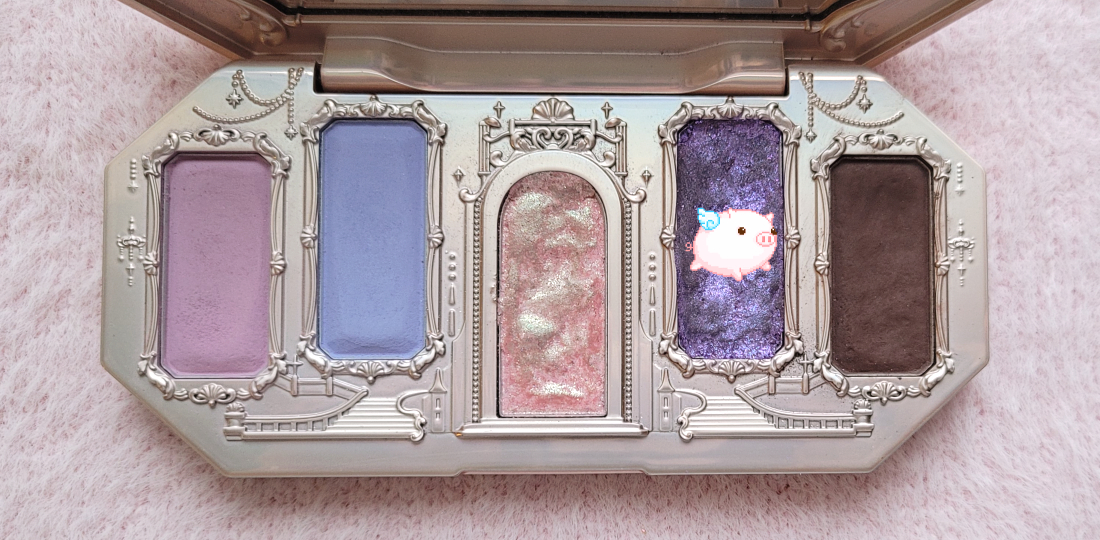 Flower Knows Moonlight Mermaid Series Five-Color Jewelry Eyeshadow Palette #04 Mermaid Dream (фиолетовый шиммер)