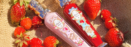 Клубничная парочка от Flower Knows: Cloud Lip Cream #S08 Velvet Redwood и Glowy Lip Gloss #G02 Rasberry Booze