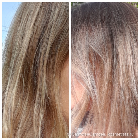 Слева до, справа после под рассеянным солнечным светом