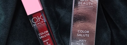 Рисуя Диту. Макияж в стиле Диты фон Тиз с помадой OK Beauty Color Salute Matt & Stay в оттенке Dita