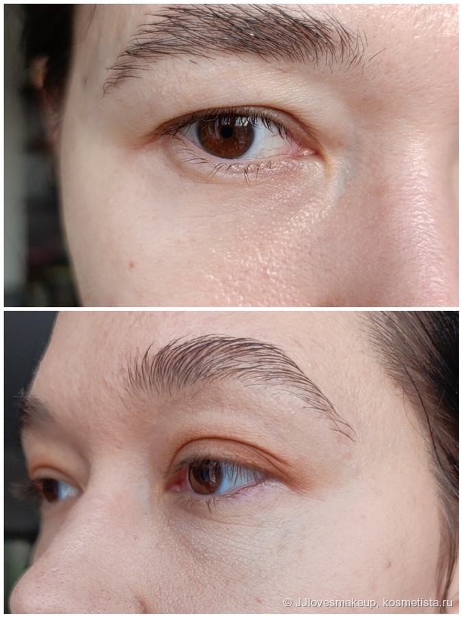 Снизу "до", сверху "после", разница в фото- пара недель