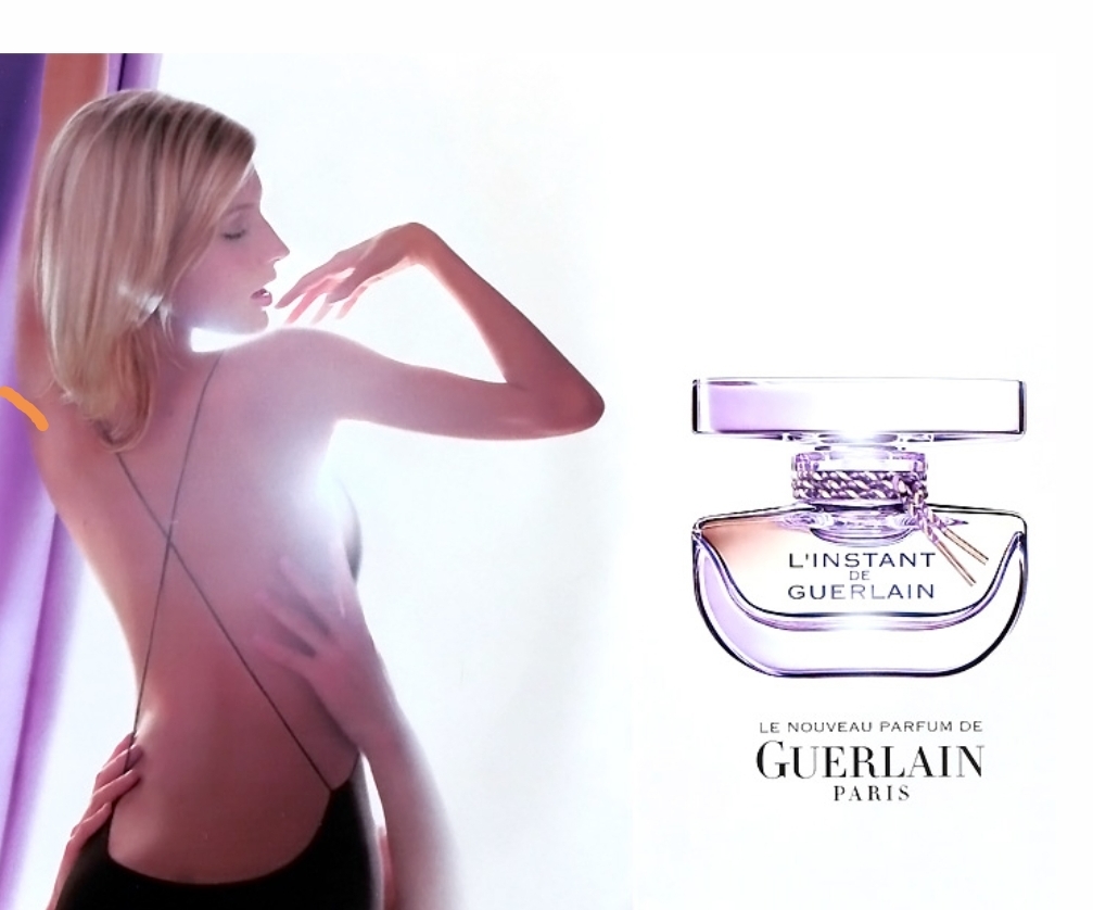 Такой была реклама L´Instant de Guerlain, помните? Как можно её не помнить. Кстати, у этого парфюма есть парный, мужской. И у рекламы есть продолжение, но не в этом посте. Фото взято из интернета.