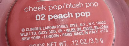 Румяный цветочек Clinique cheek pop/blush pop 02 Peach pop