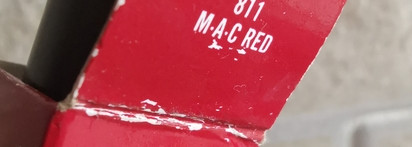 Mac Mac Red satin lipstick синий синий красный иней на губах