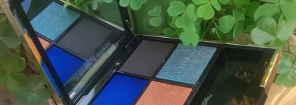 Злая синяя птица счастья Guerlain Ombres G Eyeshadow Quad 370 Mystic Peacock