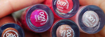 Маловато будет блеска? Беру ещё пять! Revlon Super Lustrous Glimmer Gloss в оттенках 001, 004, 006, 007 и 009