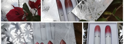 Один? Маловато будет! Пять в одном - другое дело. Mac Frostbitten Kiss Lustreglass Lipstick gift set: Hug me, Sellout, Syrup, Pigment of your imagination, Business casual