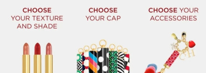 Моя лучшая розовая сатиновая помада, Carolina Herrera Fabulous Kiss The Lipstick Satin 375 Rose Attitude refill + Green Waves Cap