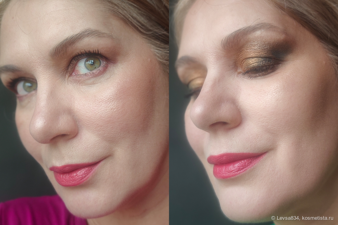 Оттенок подходит к разным макияжа глаз