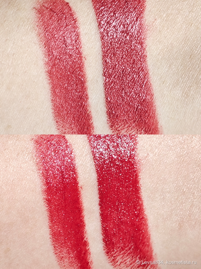 Один слой и три слоя. Сочность такая, что, кажется, руку забрызгала настоящим ягодным соком