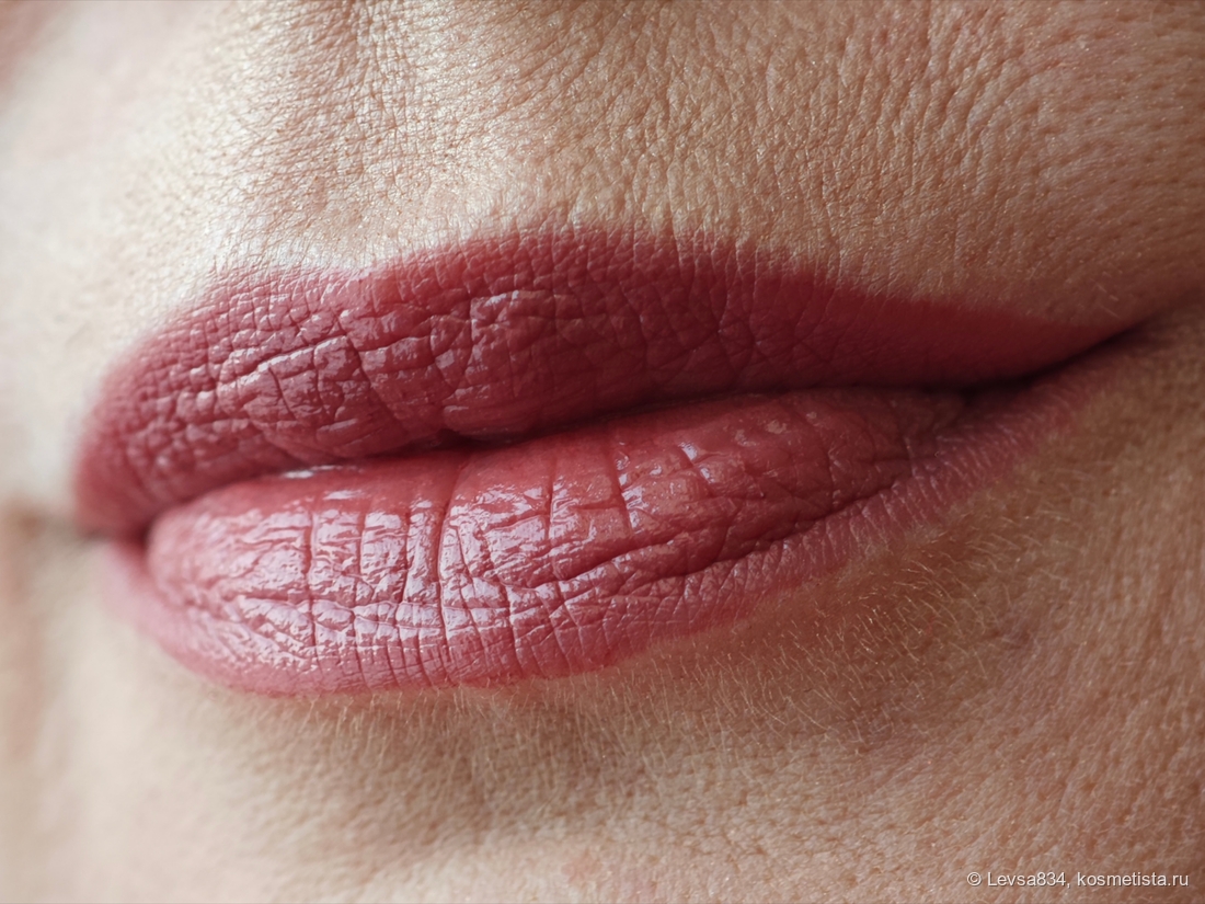 Везде помада нанесена без использования контурного карандаша в несколько слоёв. Кожа губ сухая и повреждённая. Везде естественное освещение.