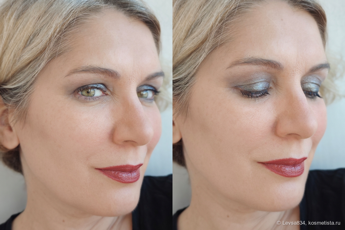 Видите, как серый оттенок подчёрктвпет зелёный цвет радужки. Лучший контраст из возможных, по-моему.