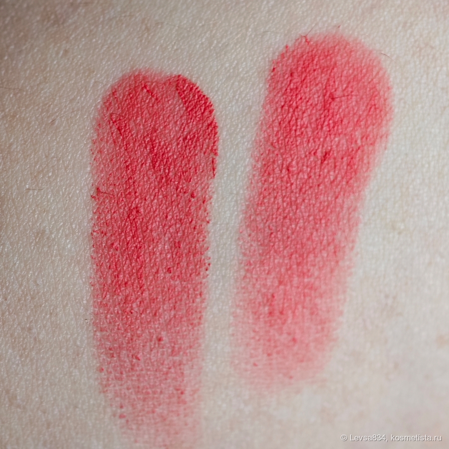 Не поверите, так проверьте: слева один слой, а справа - три! И один слой кажется даже ярче.