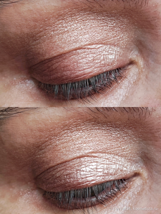 Сверху макияж без спаркла, снизу уже с ним. Без направленного света не особо-то и радостно. Но сиотрим ниже.