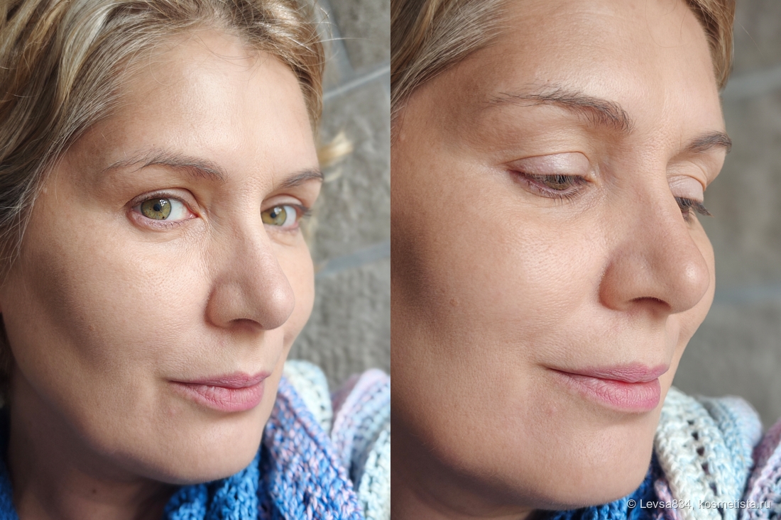 До и после бронзера
