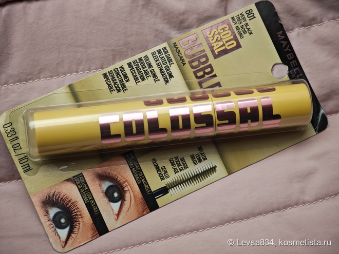 Новый фаворит: тушь для ресниц Maybelline Colossal Bubble Mascara 801 Very Black Washable