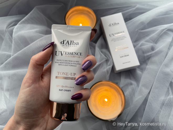 Предотвращаем фотостарение с комфортом и сиянием: d'Alba Waterfull Tone-Up Sun Cream SPF 50