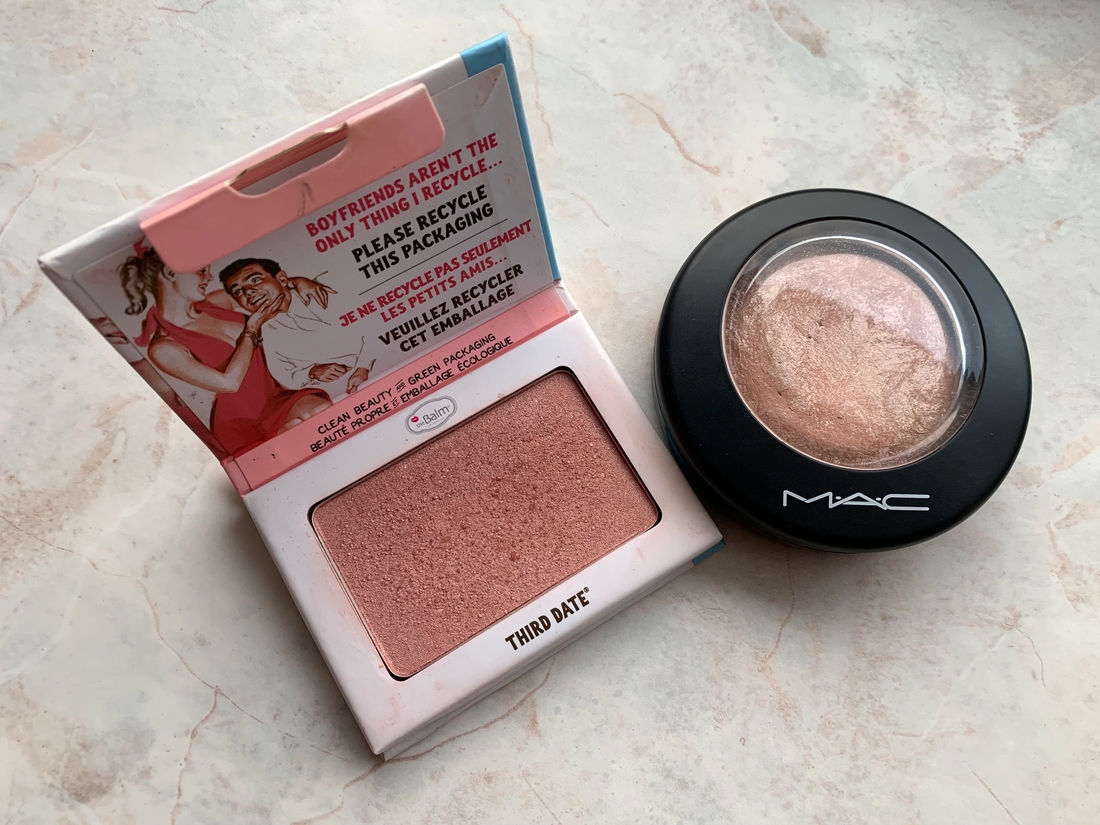 The Balm Third Date blush; Пудра mineralize skinfinish (soft&gentle) MAC cosmetics