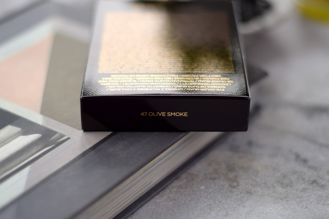 Название палетки на торце коробки