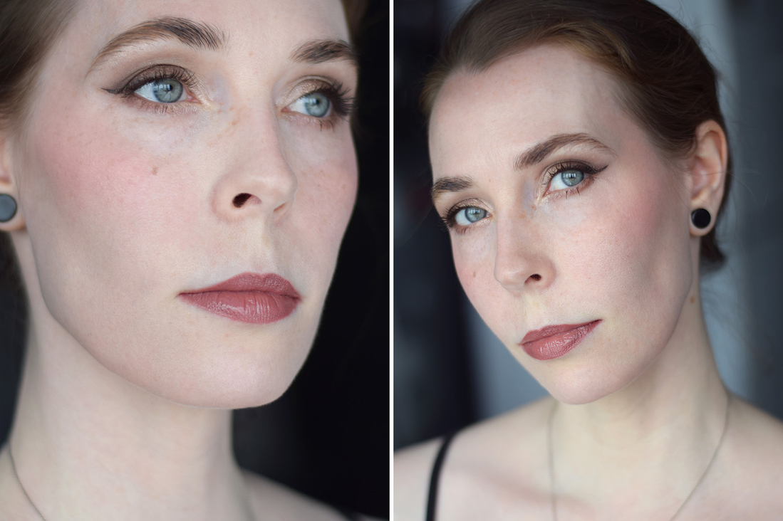 Divage Butter Gloss Liquid Lipstick 03 в сочетании с карандашом OK Beauty Urania