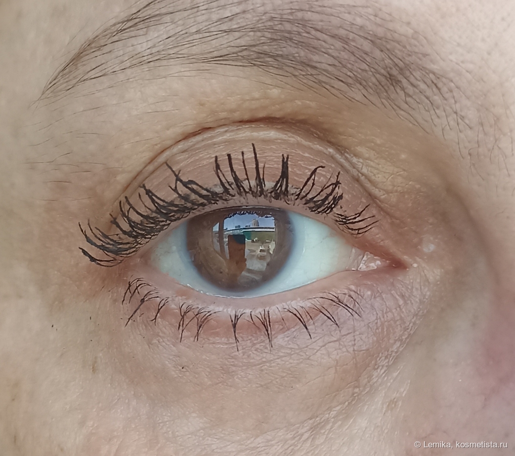 Спустя 5 часов после нанесения, естественное освещение, 2 слоя туши