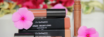 Мои любимые блески для губ MAC Lipglass в оттенках Oh baby и Spice