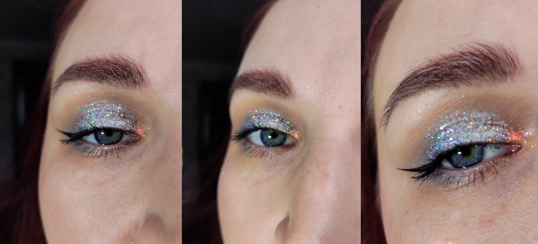 Ангелина на всём подвижном веке. В уголке сияет Мари. Свет от лампы.