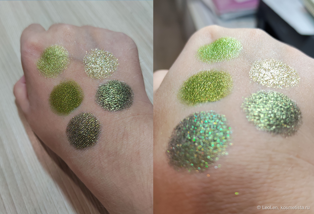 Электрический свет от лампы. Оттенки нанесены на базу