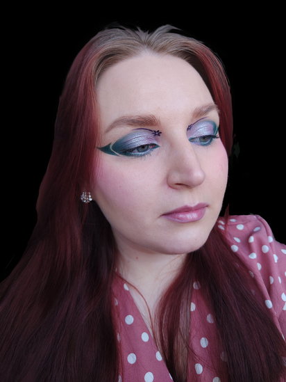 Туториал. Макияж в палитре месяца Burnished lilac