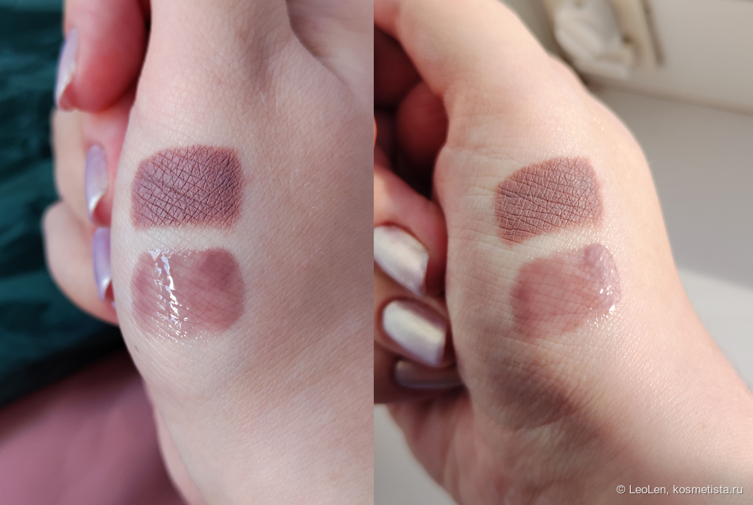 Слева тусклый дневной свет, справа на солнышке