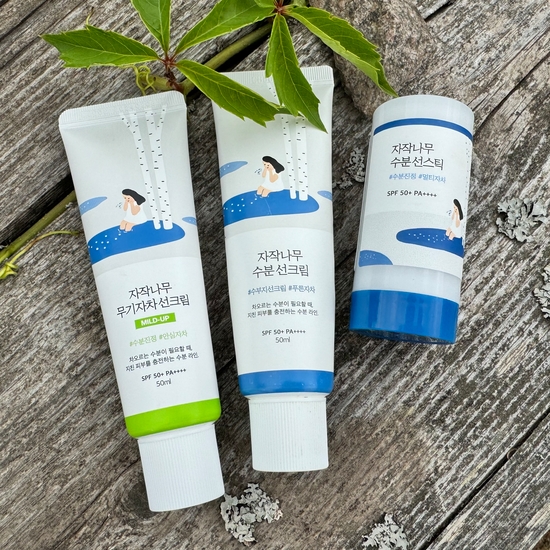 Блестящий брат: солнцезащитный стик Round Lab Birch Juice Moisturizing Sun Stick Spf50+ PA++++