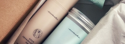 Для любителей всего натурального - Злаковая пудра для умывания и Увлажняющий крем для лица "Лаванда" от Ecomake