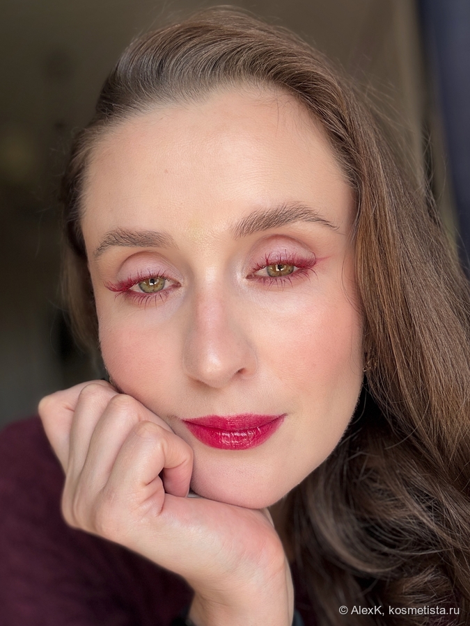 Тинт + блеск тонким слоем