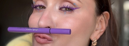 Пасхальный макияж с точками в оттенках палитры месяца