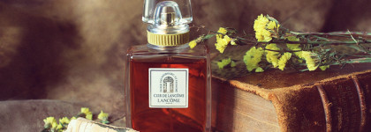 Cuir de Lancôme Lancôme EDP - шафрановая кожа в окружении цветов